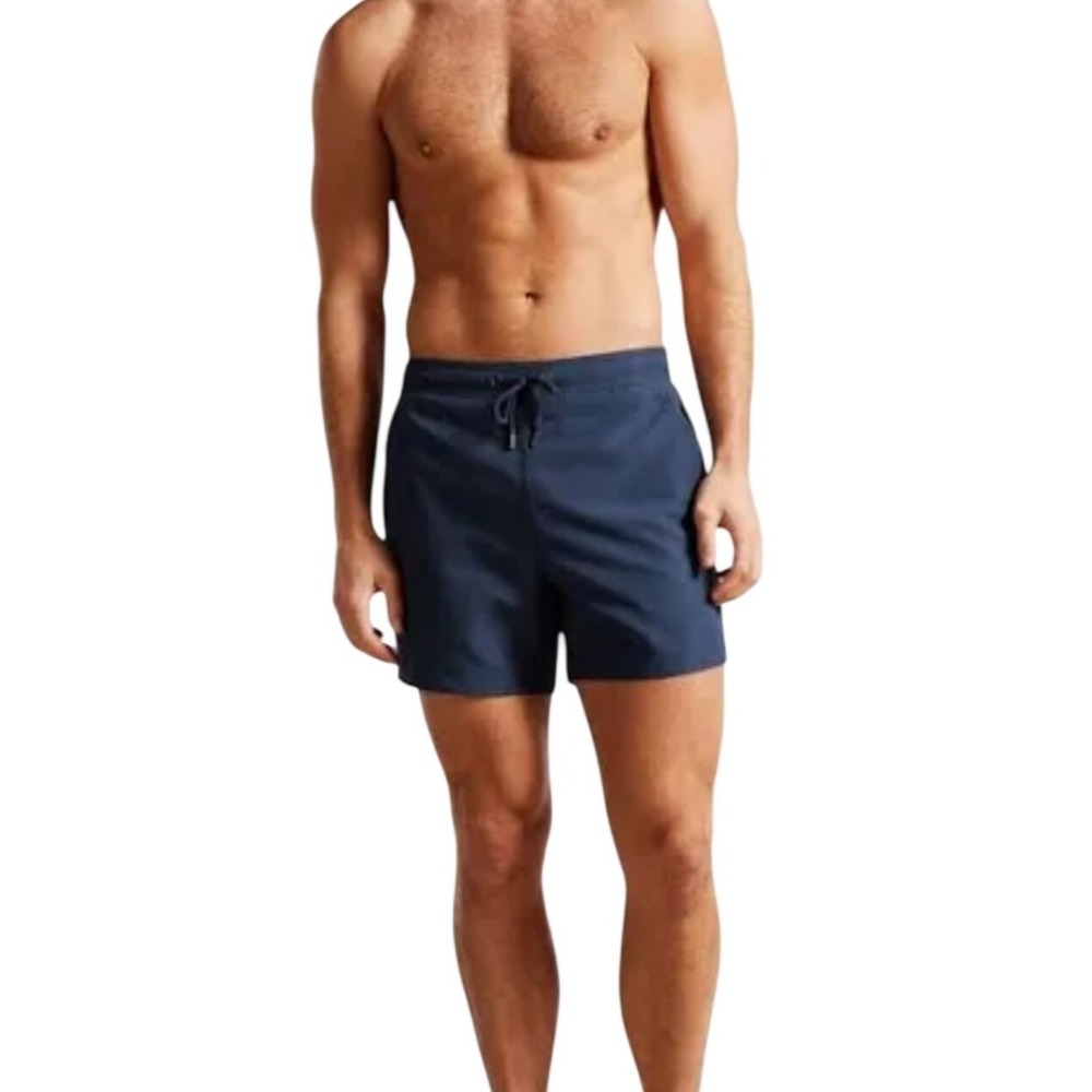 Ted Baker London Hiltree Navy Blue Swim Shorts Mens Size 34 Recycled luxury